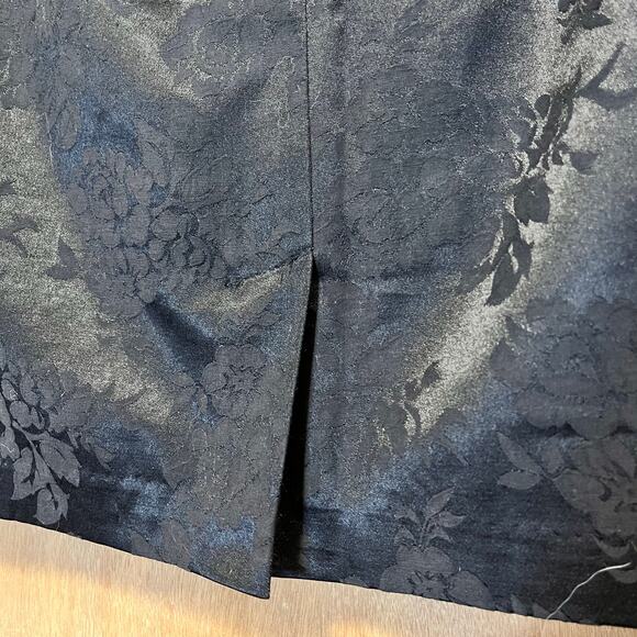 Forever 21 Mini Skirt Women’s Large Black Jacquard Romantic Gothic Dark Feminine - Picture 5 of 10